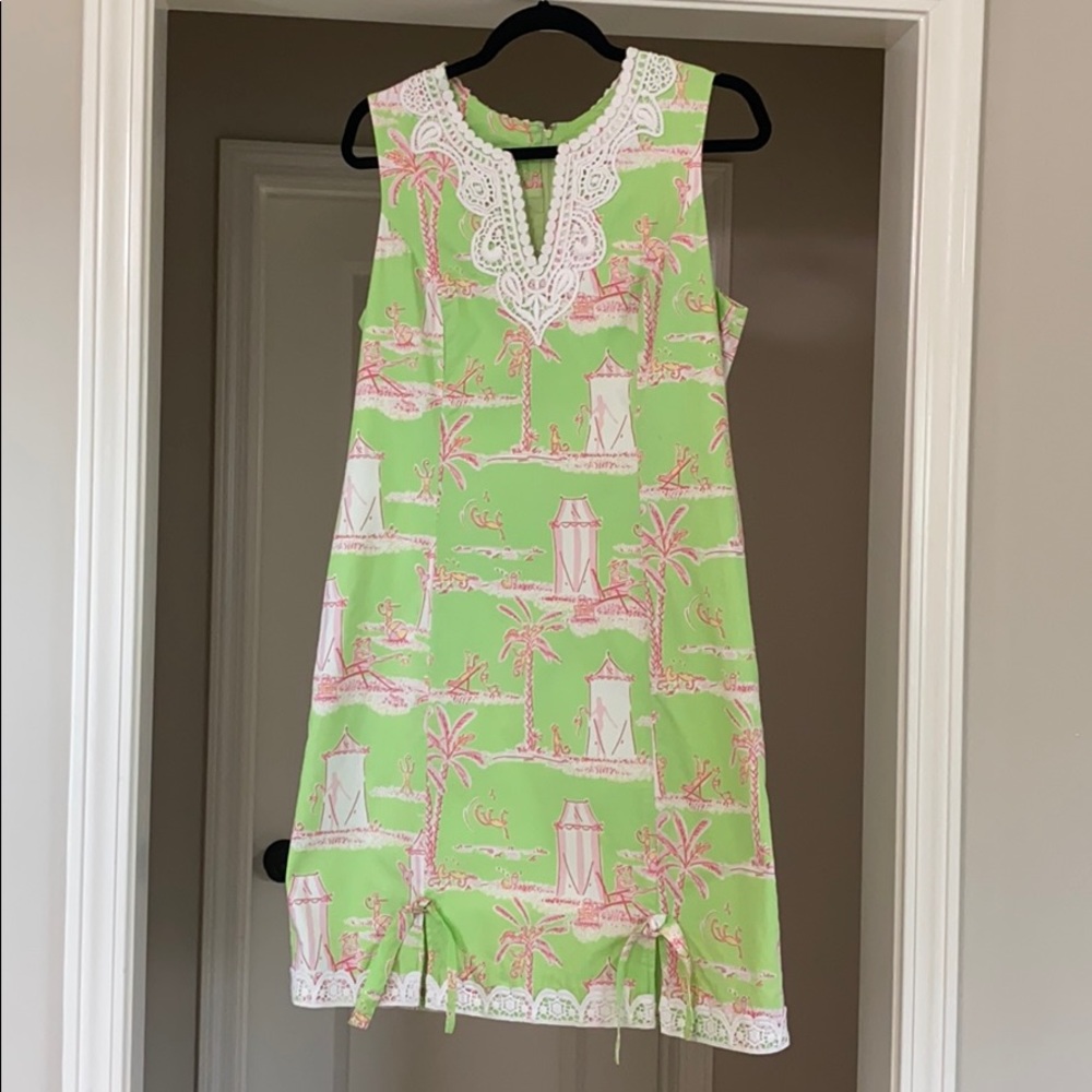 Lilly Pulitzer white tag dress 10 Cabana Banana